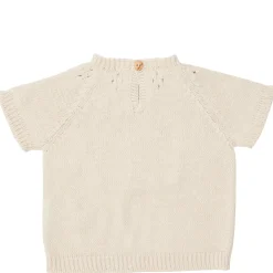 Baby Trui Korte Mouw Ajour Florin Warm White