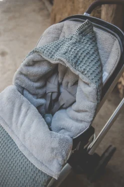 Buggy Voetenzak Wafel/Teddy Oslo Shadow Green/Misty Grey