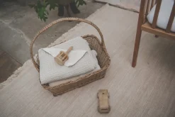 Eenpersoonsdeken Wafel/Teddy Oslo Sand/Pebble