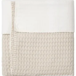 Ledikantdeken Cotton Fleece Wafel Amsterdam Sand