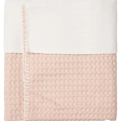 Ledikantdeken Cotton Fleece Wafel Amsterdam Rosa Salt