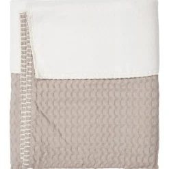 Ledikantdeken Cotton Fleece Wafel Amsterdam Clay