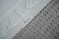 Ledikantdeken Cotton Fleece Wafel Amsterdam Clay