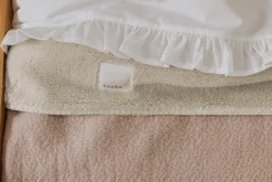 Ledikantdeken Teddy Riga Grey Pink/Pebble