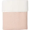 Ledikantdeken Wafel/Teddy Oslo Rosa Salt/Pebble