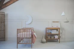 Ledikantdeken Wafel/Teddy Oslo Rosa Salt/Pebble