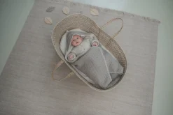Omslagdoek Wafel/Teddy Oslo Clay