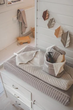 Omslagdoek Wafel/Teddy Oslo Sand