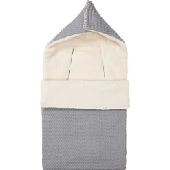 Voetenzak 0+ 3/5 Punts Wafel/Teddy Oslo Steel Grey