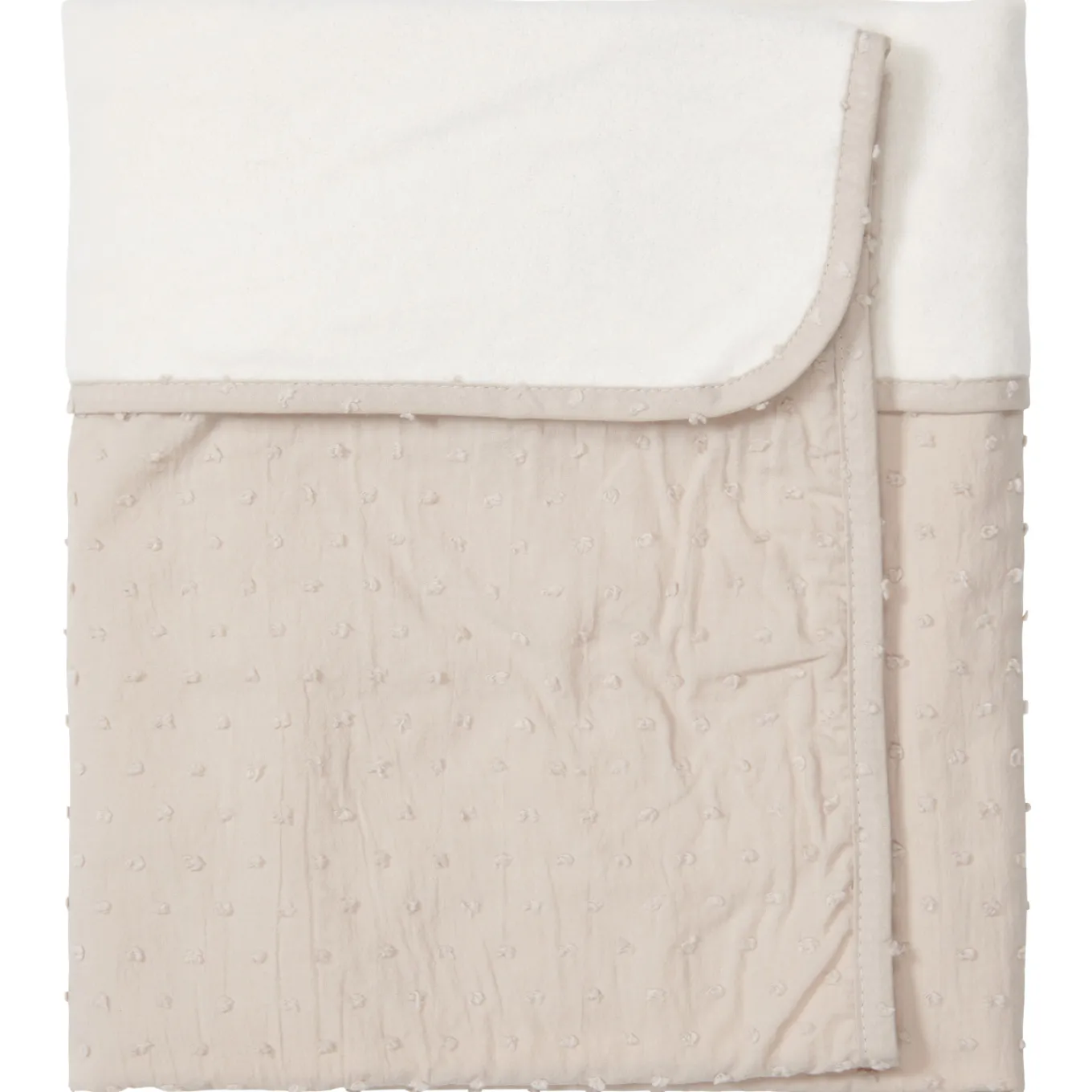 Wiegdeken Cotton Fleece Napa Clay