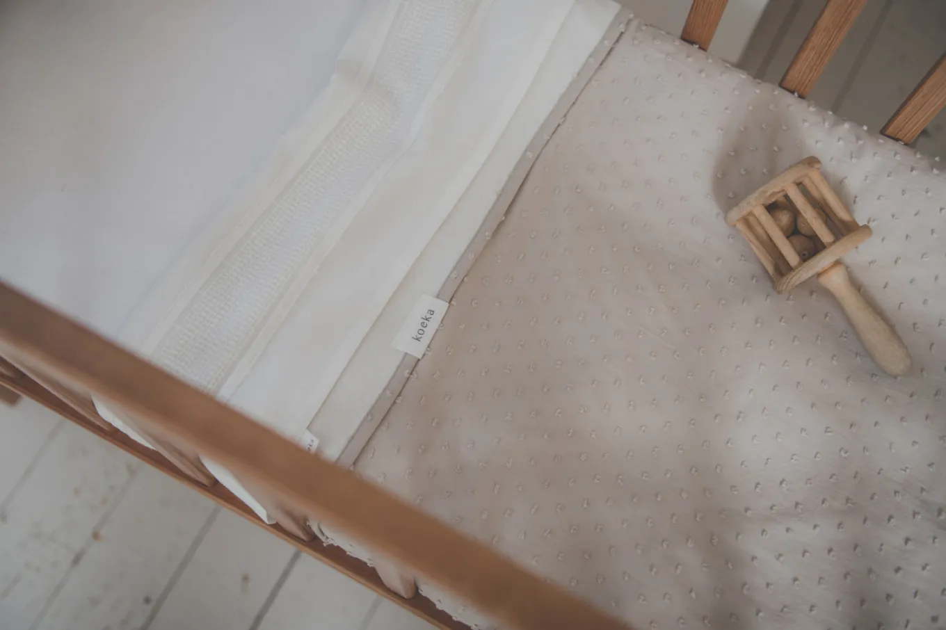 Wiegdeken Cotton Fleece Napa Clay