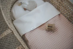 Wiegdeken Cotton Fleece Wafel Amsterdam Rosa Salt