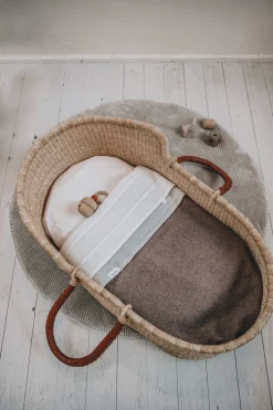 Wiegdeken Reversible Denver Soft Wood/Soft Grey